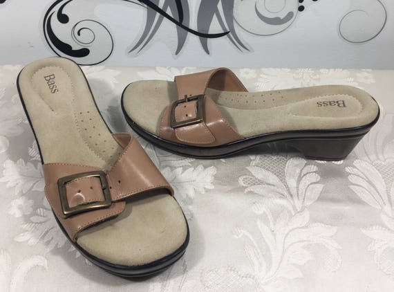 Bass sandals, Leather sandals, Brown sandals, Siz… - image 1