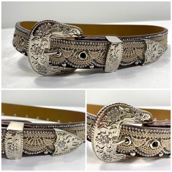 Women’s studded belt, Fashion belt, Leather bling… - image 10