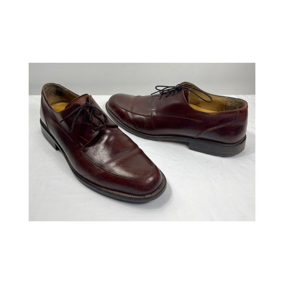 Men's lace up shoes, Leather loafers, Brown loafers, Men's leather shoes, Size 10 1/2 shoes, Slide on shoes,