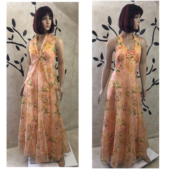 Halter dress, Evening dress, Formal dress, Vintage