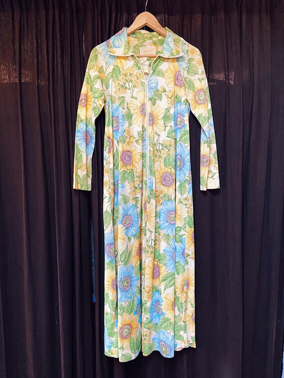 vintage 60s floral house dress
