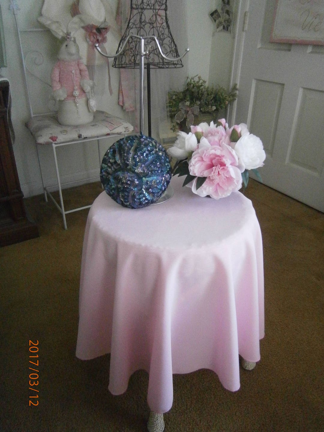 Sequin Embellished Pillbox Hat Color Blue Multi by Etsy