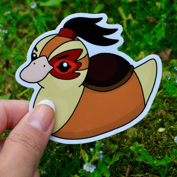 Fire Baby Turtle Duck 3" Vinyl Sticker - Turtle Duck Lovers - Avatar Turtle Duck - Avatar the Last Airbender Sticker - Zuko Sticker