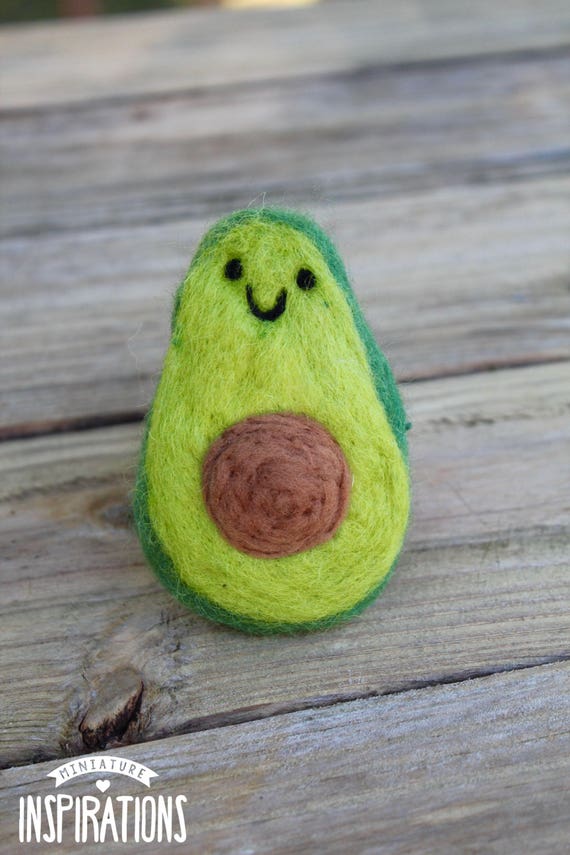 Items similar to Felted Avocado Felt Food Avocado Kitchen Decor