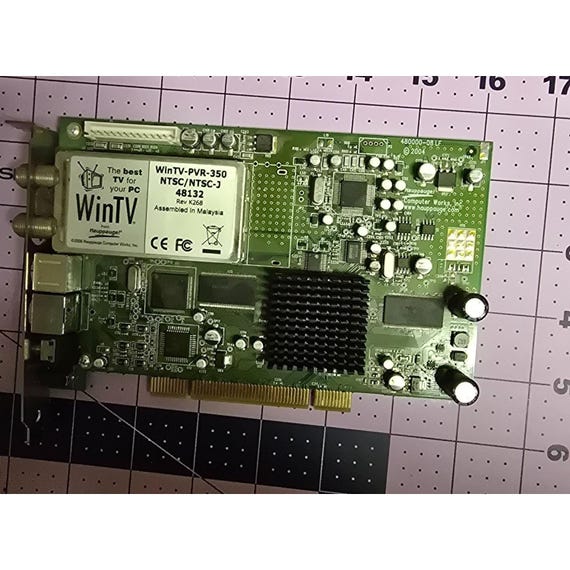 Hauppauge Wintv-pvr-350 Ntsc/ntsc-j PCI TV Tuner Card Rev K268