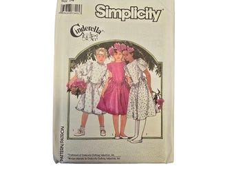 Simplicity 7342 Girls Dress Pattern Size 14 Cinderella Theme Uncut