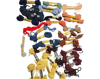 Mixed Lot Needlepoint & Crewel Yarn Skeins - Wool/Nylon Blends - Assorted Colors