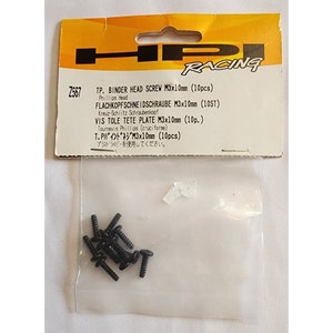 May include: A package of 10 black Phillips head screws, labeled "TP. Binder Head Screw M3x10mm (10pcs)" and "T. PパインドネシM3×10mm (10pcs)".