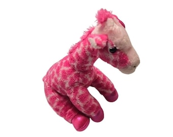 Aurora Giraffe 13&quot; Plush Stuffed Animal Girlz Nation Pink Sparkle