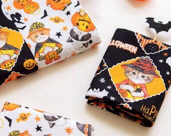 Fabric for Quilting&Sewing "Halloween" (woven, cotton, 110X90cm)