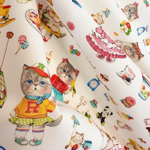 Fabric for Quilting&Sewing "RUMI Pattern" (woven, cotton, 110X90cm)
