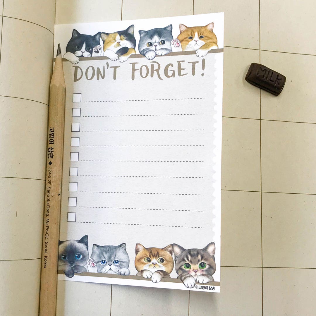 To Do List Don't Forget - Etsy