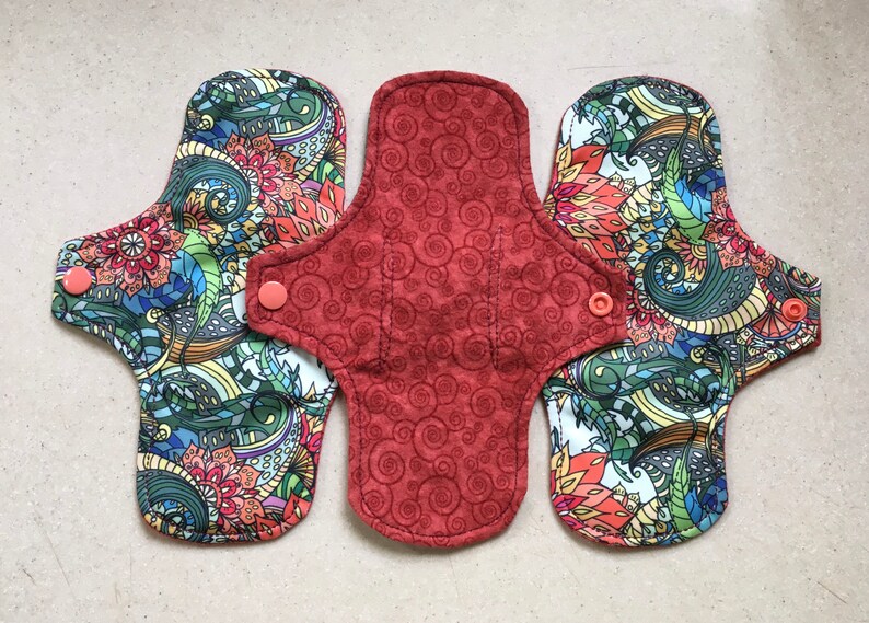 Cloth Menstrual Pads Organic Bamboo and Cotton Absorbent Core Etsy