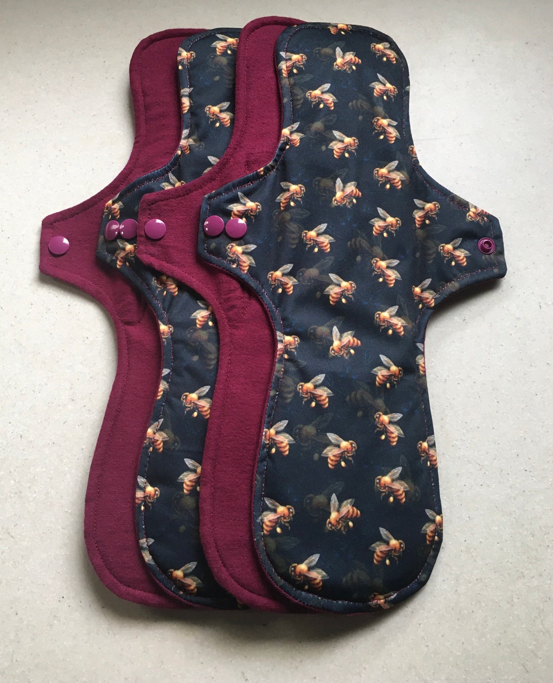 Cloth Pads Organic Flannel Top Menstrual Pads Organic Core Reusable