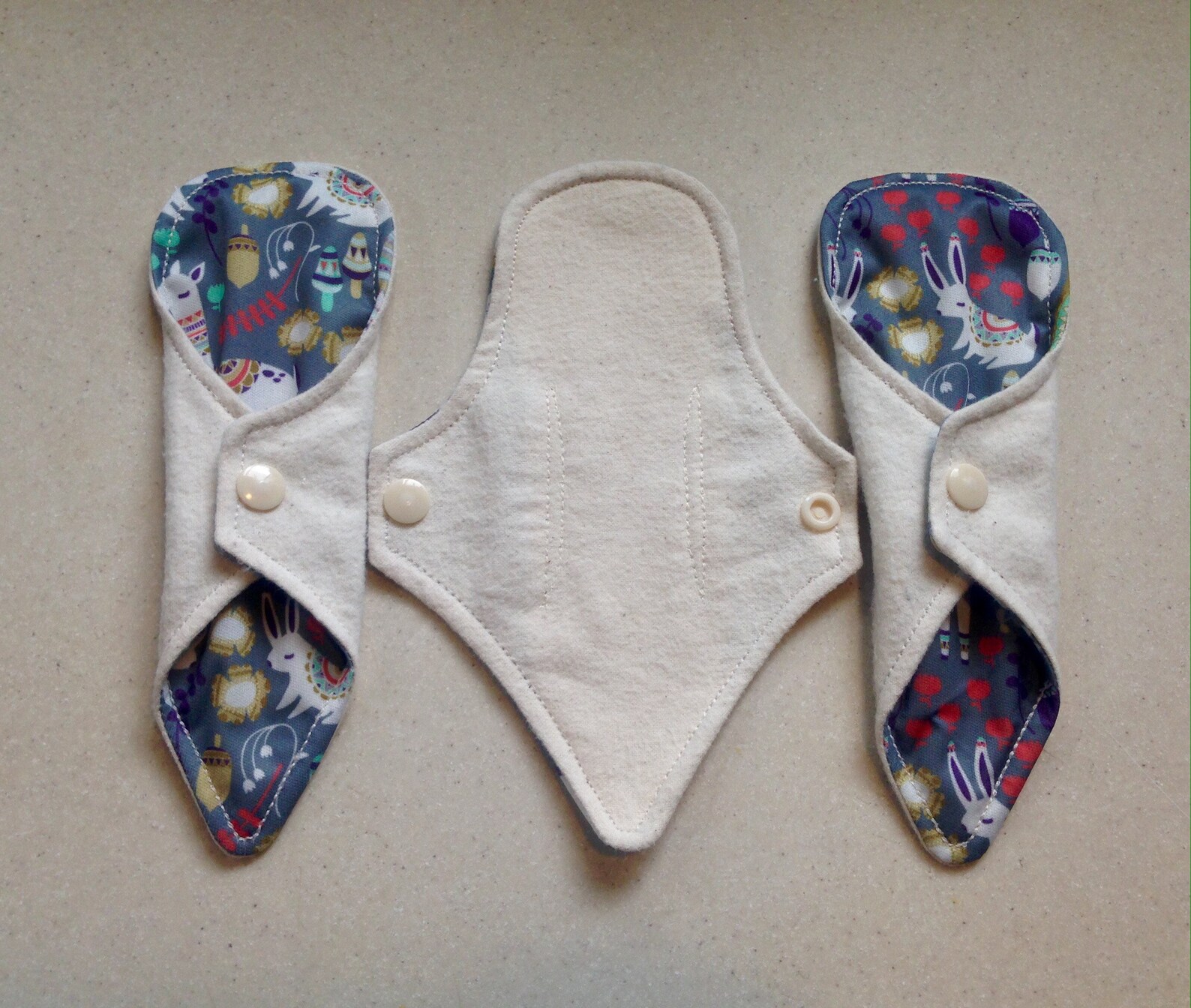 Thong Pantyliner Organic Flannel Top Menstrual Pads Organic Etsy
