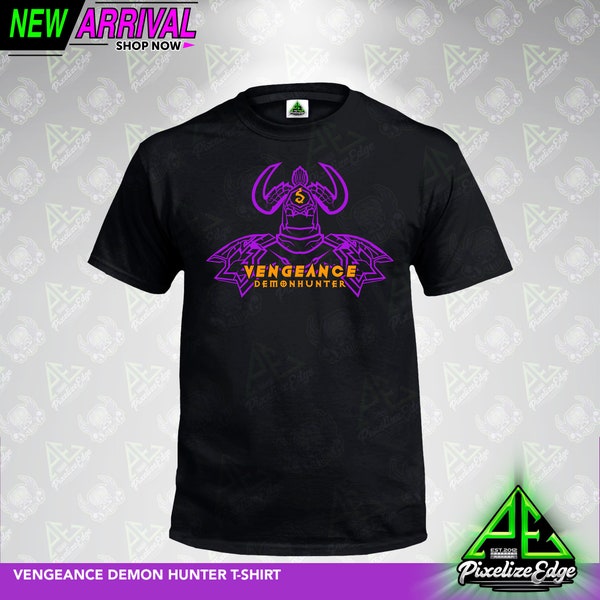 Vengeance Demon Hunter T-shirt, World of Warcraft Inspired, Wow Tank t-shirt