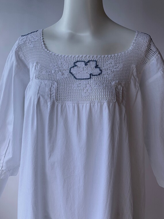 Antique Edwardian cotton dress boho chic - image 4