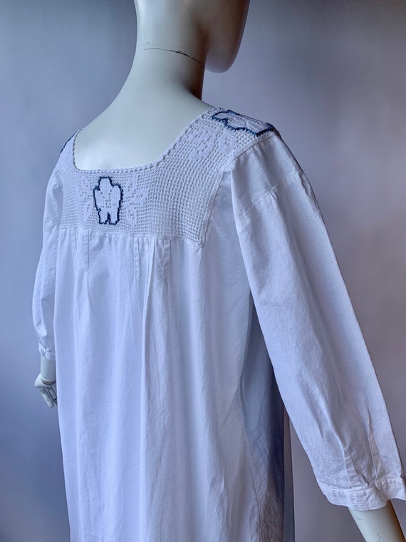 Antique Edwardian cotton dress boho chic - image 2