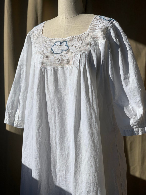 Antique Edwardian cotton dress boho chic - image 9
