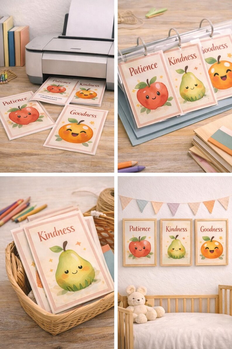 Fruit of the Spirit Printable for Kids | Christian Wall Art & Bible ...