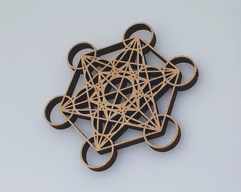 METATRON'S CUBE perfored energizer Ø 14 cm