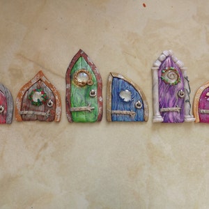 Little polymer clay Faery Doors