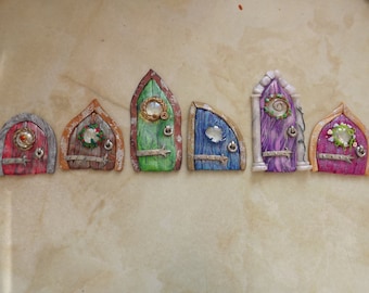 Little polymer clay Faery Doors