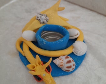 Summer dragon candlestick
