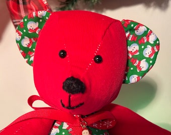 Christmas Bear Number Seven, waiting to sit under your tree!