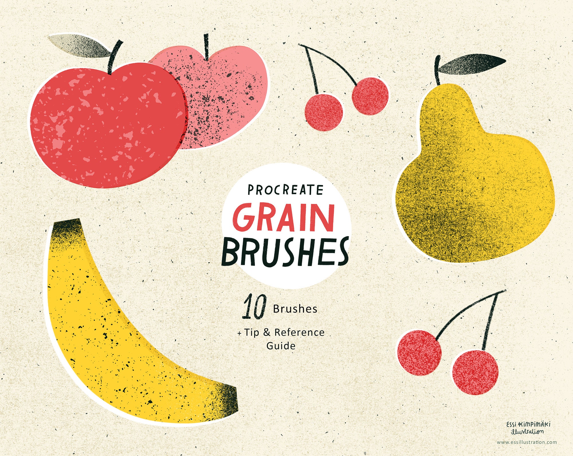 Procreate Grain Brush Set / Texture Brush Bundle / Textured Etsy