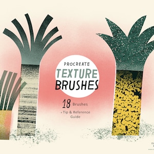 Procreate Texture Brush Set / Digital Brush Bundle / Textured Illustration Brushes / Organic Textures / Shader Texture Brush image 1