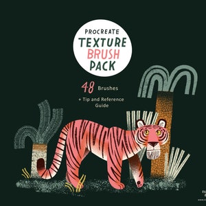 Procreate Texture Brush Pack / Line / Pattern / Grain / Textured Illustration Brushes / Digital Brush Bundle / Digital Pencils and Pens image 1