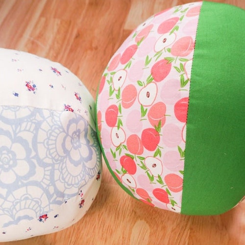 Fabric Ball Sewing Pattern and Tutorial DIY Ball PDF Etsy