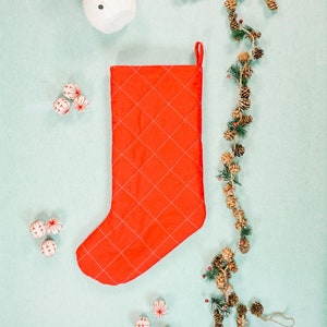 Patron de couture pour bas de Noël matelassés : PDF des fêtes (téléchargeable)