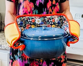 Patron de couture de mitaines de four double : projet de cuisine pour débutant (patron PDF)