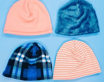 Patrón de costura para gorro de lana: Gorro de invierno para niños y adultos (Patrón PDF)