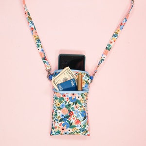 Cell Phone Bag PDF Sewing Pattern - Crossbody Purse, Zipper Pouch ...