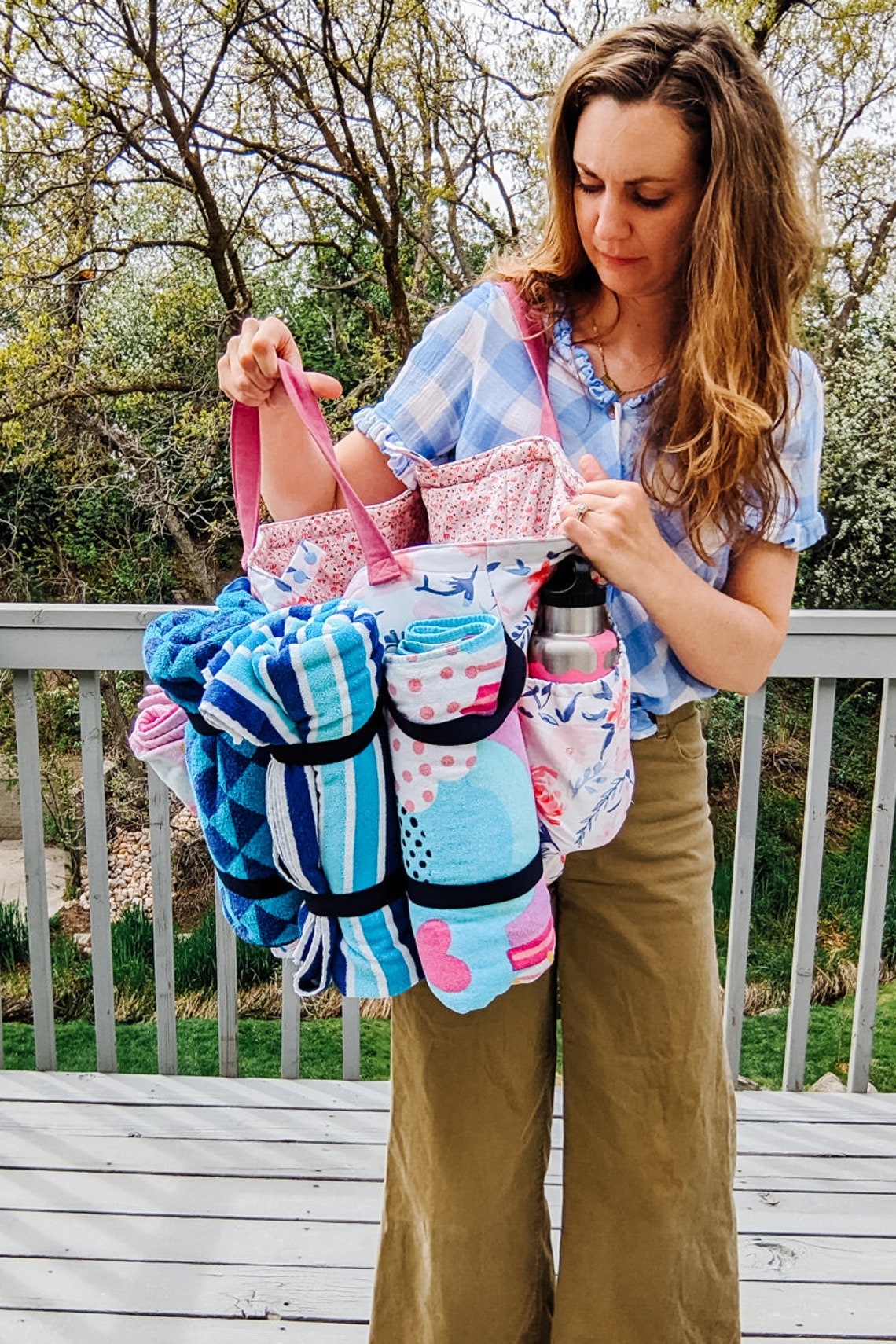 DIY Beach Tote Sewing Pattern – Pool Bag With Pockets (PDF Pattern) - Etsy