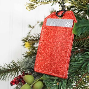 Porte-cartes cadeau en forme d'étiquette PDF Patron de couture et instructions - Décoration de Noël DIY, enveloppe, note téléchargeable