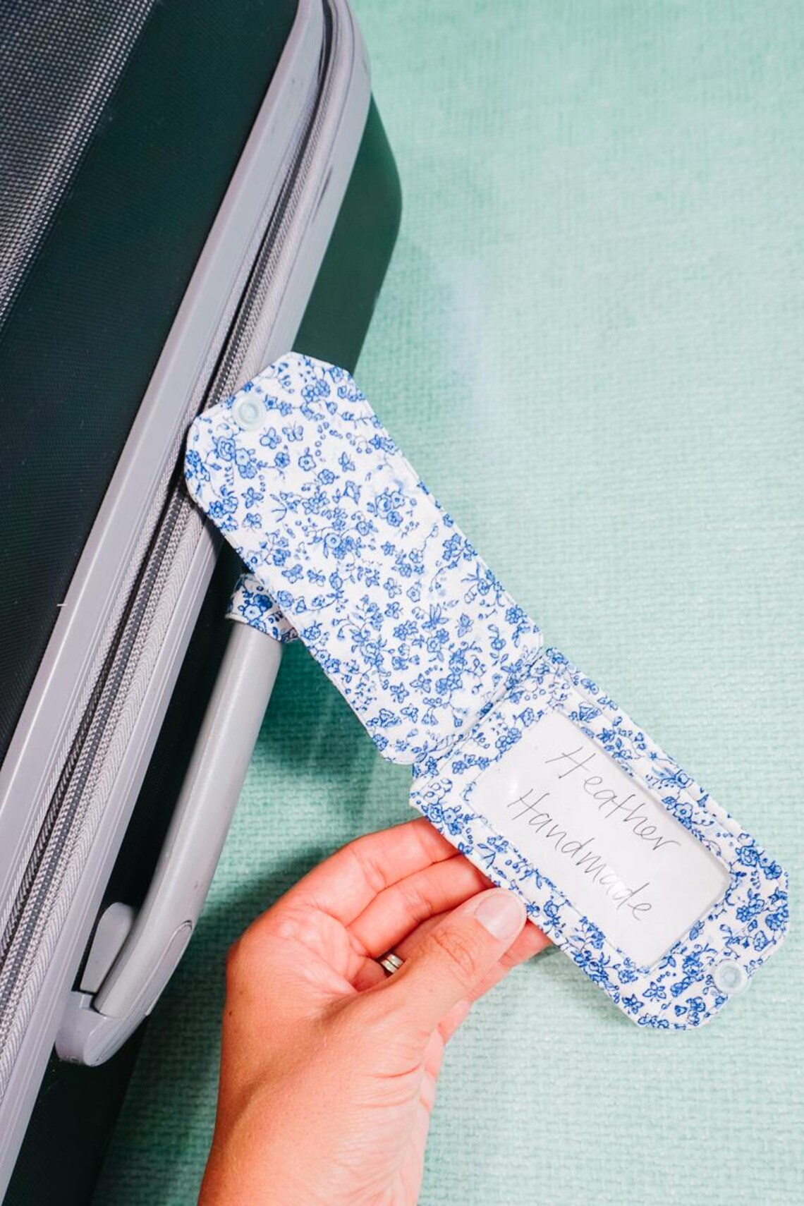 Luggage Tag Sewing Pattern PDF: Beginner Travel Project (2x3 Inch Card ...