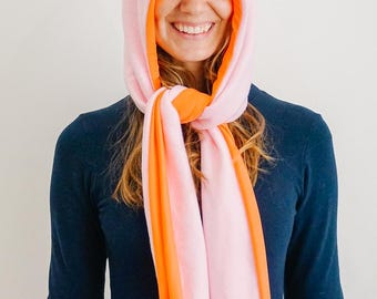 Naaipatroon sjaal met capuchon: winteraccessoire voor beginners (pdf-patroon)