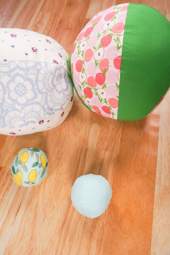 Fabric Ball Sewing Pattern and Tutorial DIY Ball PDF Etsy