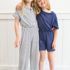 Kid Upcycled T-Shirt Romper and Dress Sewing Pattern