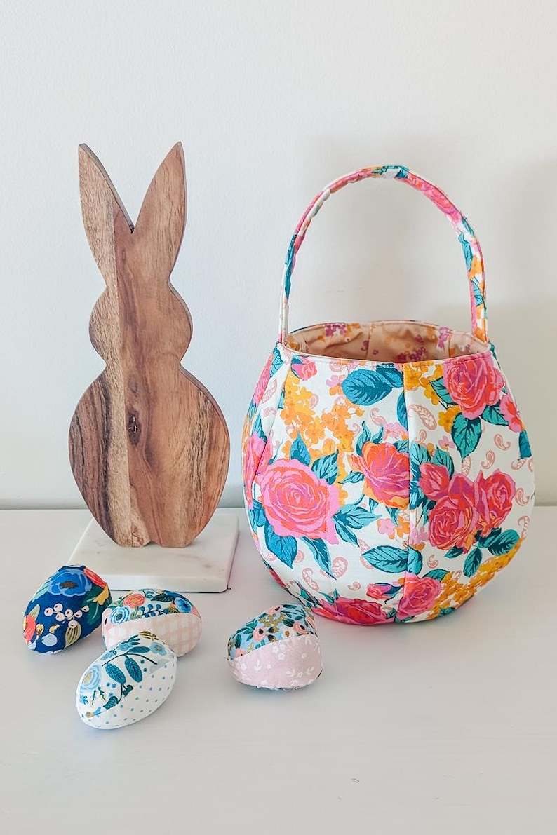 Easter Basket PDF Sewing Pattern - Beginner Easter Project - Etsy