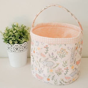 Fabric Bucket Sewing Pattern: DIY Basket Bin Organizer (PDF Pattern)