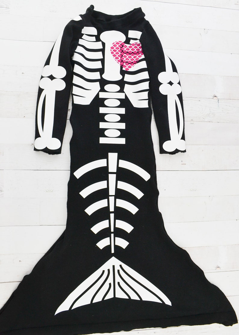 Skeleton Mermaid Digital Cut File halloween svg costume ...
