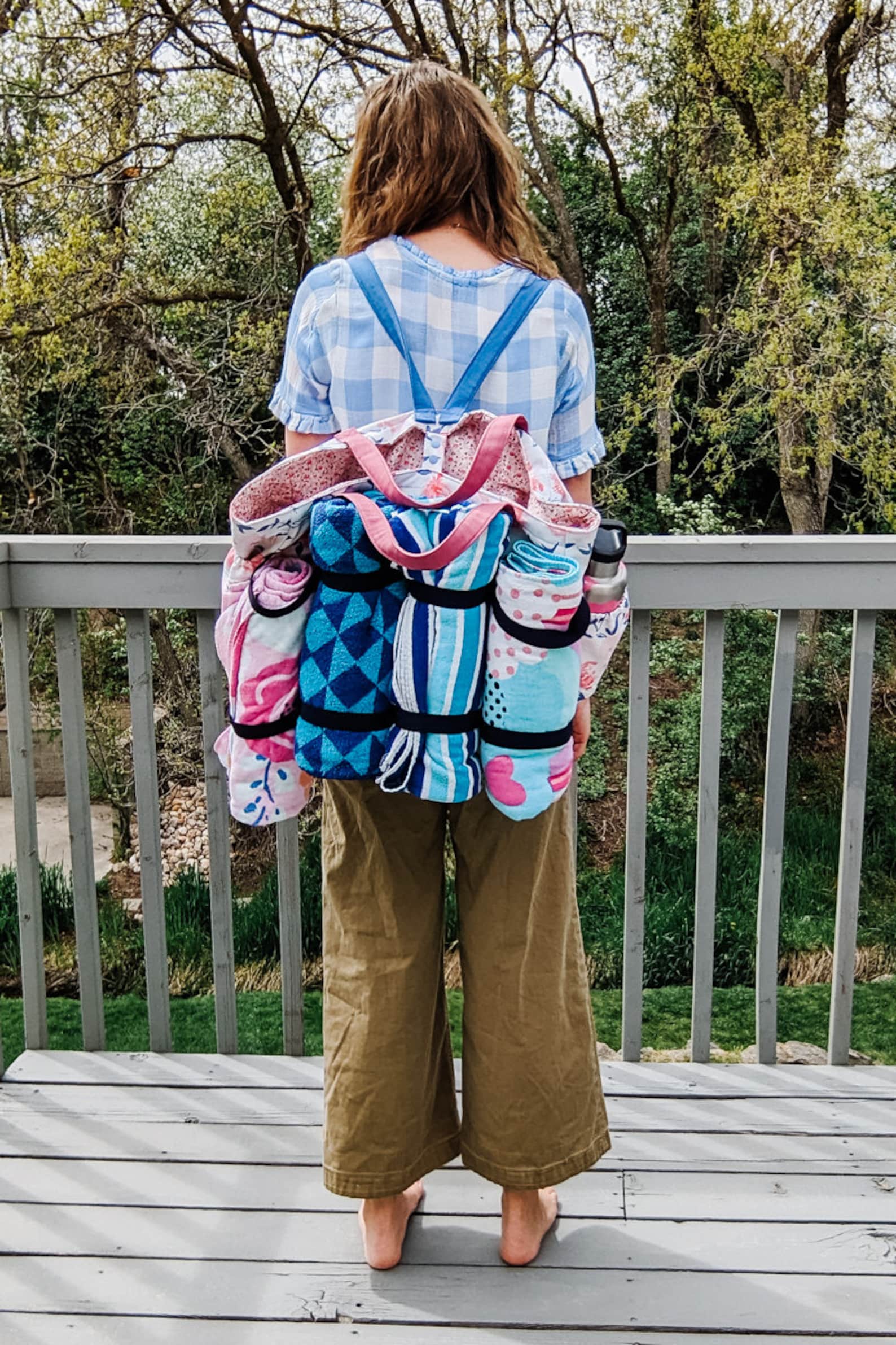 DIY Beach Tote Sewing Pattern – Pool Bag With Pockets (PDF Pattern) - Etsy