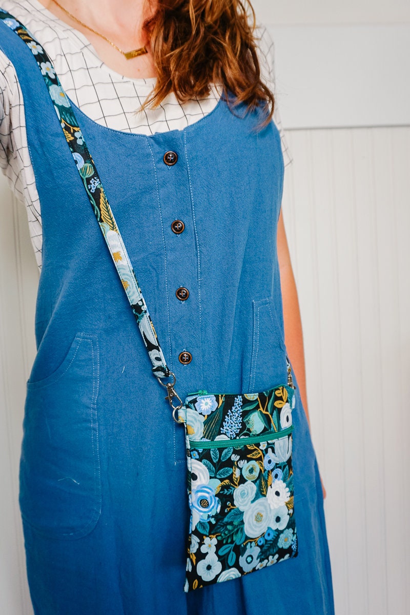 Cell Phone Bag PDF Sewing Pattern - Crossbody Purse, Zipper Pouch ...