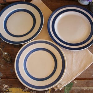 Vintage Blue and White Plates, Cornishware Plates, Blue and White Cornishware, Vintage Cornishware, Vintage Plates, Side Plates, Plates,