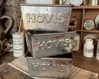 Salvaged Vintage Hovis Loaf Tin - Circa 1950s - Herb Planter - Vintage Planter - Planter - Vintage Loaf Pan - Baking Pan - Hovis Loaf Tin